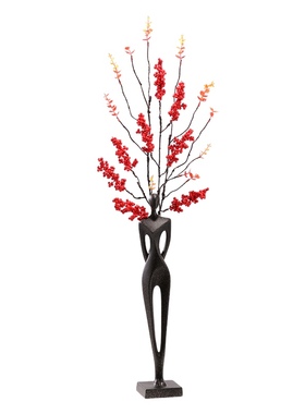 抽象人物细长摆件客厅插花艺术品