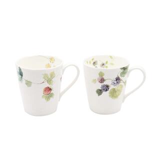 日本NARUMI鸣海露西花园骨瓷马克杯水杯情侣对杯礼盒套装新婚礼物