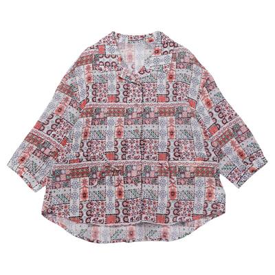 无味无味肌理感印花衬衫