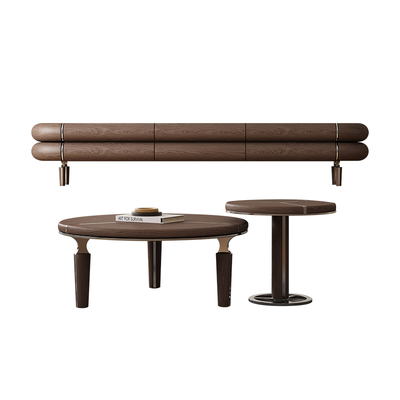 HERZZI全实木设计师茶几电视柜