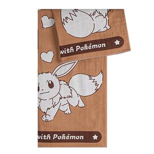 夕才儿美术馆 POKEMON宝可梦联名纯棉纱布浴巾家用不易掉毛大毛巾