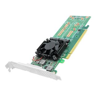 Linkreal 2口4口M.2转接卡NVMe Switch扩展卡 PCI-EX8X16 PLX8747