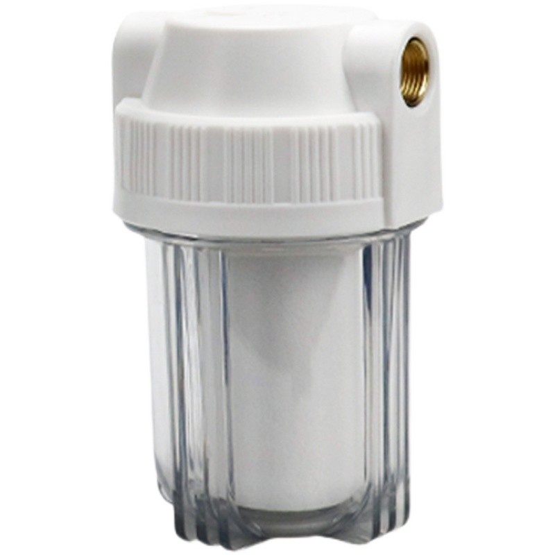 5寸10寸PP棉1微米滤芯前置过滤器家用自来水净水器透明瓶4 6分2分