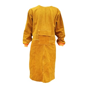 焊工牛皮围裙隔热防烫耐高温氩孤焊反穿衣电焊防护用品牛皮电焊服