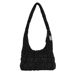 CHARLES&KEITH女包CK2-40271633-1大容量褶皱hobo单肩斜挎云朵包