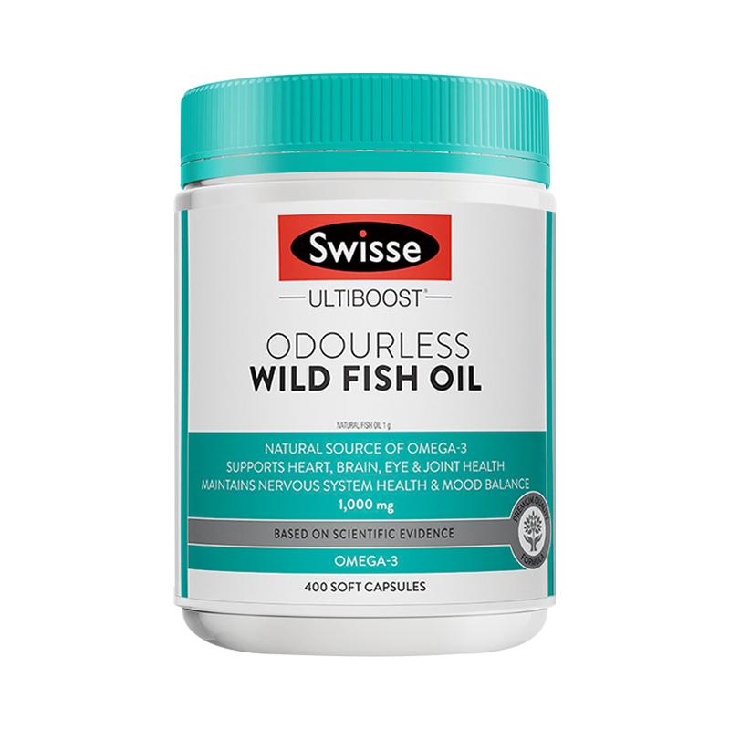 澳洲进口swisse深海鱼油软胶囊omega3鱼肝油成人DHA中老年人正品