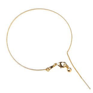 细细的穿珠软手镯可串小配珠配饰好操作铜镀金不易掉色极细手绳