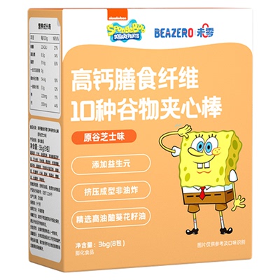 未零10种谷物夹心棒36g