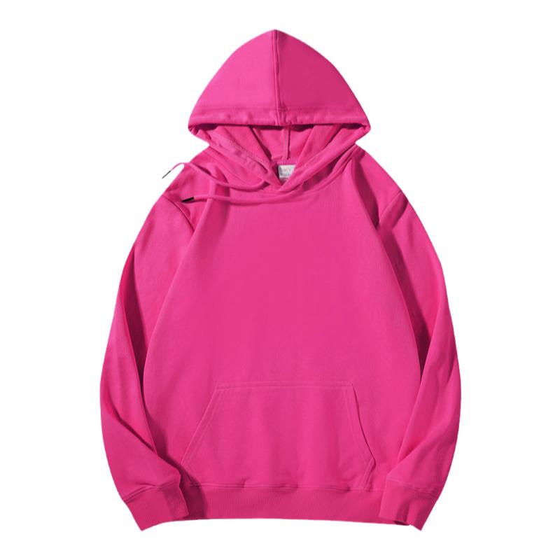 秋冬糖果色卫衣连帽闺蜜装团队班服姐妹拍照彩色加绒宽松多人男女