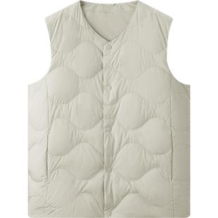 HLA/海澜之家轻商务羽绒马甲内胆秋冬内搭保暖黑色轻薄外套男