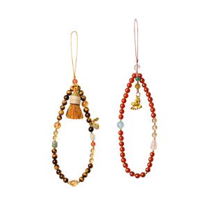 【交个朋友年货节】麦玲玲玛瑙挂件手机挂链水晶饰品挂件防丢挂绳