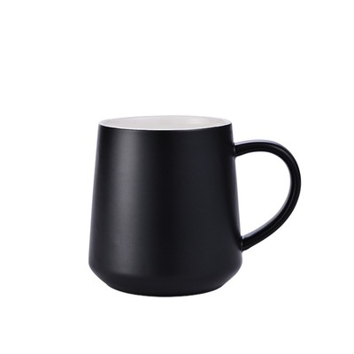 陶瓷咖啡杯带盖勺简约大容量