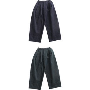 远家复古灯芯绒长裤宽松萝卜裤半松紧腰休闲百搭裤子秋新LL5819限