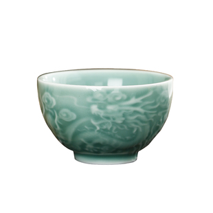 清仓仿古青花茶杯主人杯大号品茗杯子喝茶碗茶盏功夫茶具单杯陶瓷