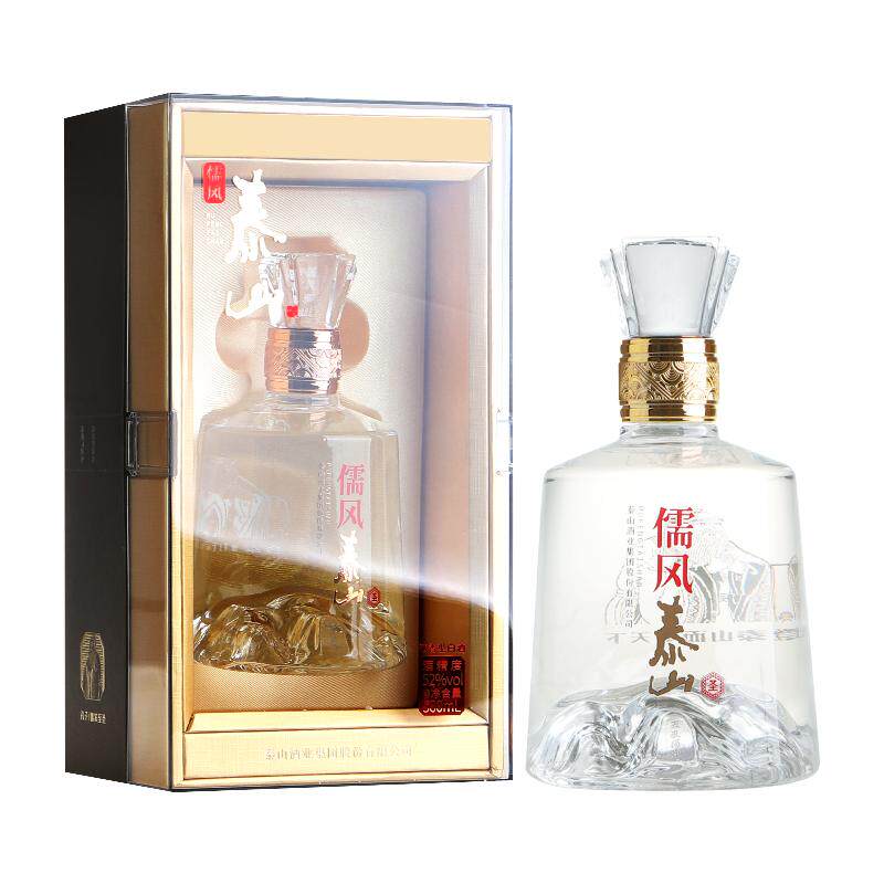 泰山牌儒风泰山儒圣 52度浓香型白酒 五岳独尊昂头天外白酒