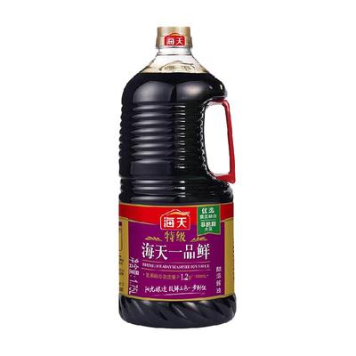 海天特级一品鲜生抽酱油1.75L