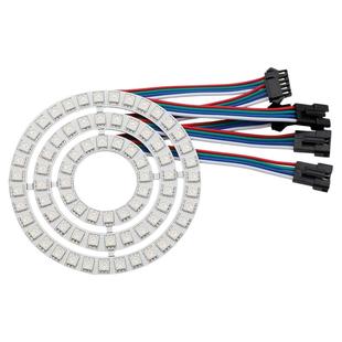 WS2815断点续传12v全彩幻彩灯圈天使之眼LED圆形灯环跑马流水光圈