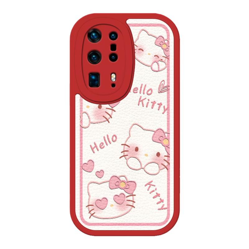 华为p40pro十手机壳HelloKitty新款p40少女款硅胶p40pro+保护套ELS-AN00超薄P40 Pro软壳全包防摔5G可爱外壳