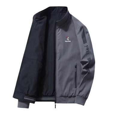 啄木鸟立领春秋款双面穿夹克