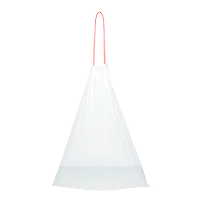 家用小号自动白色拉绳塑料垃圾袋