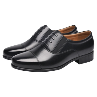 金猴官方正品三接头皮鞋男牛皮商务正装黑色真皮工作男士皮鞋