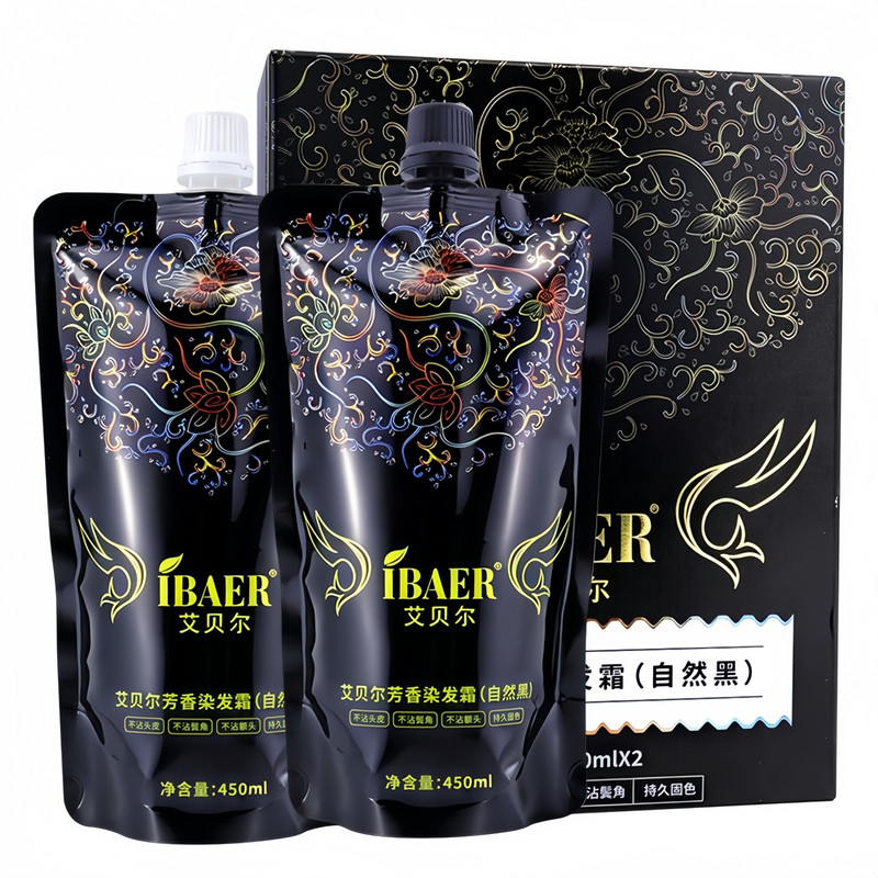艾贝尔自然黑盖白染发膏