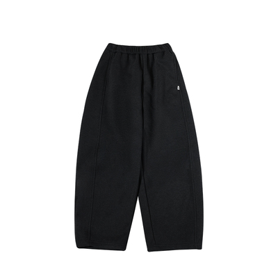 儿童加绒廓形弯刀裤宽松