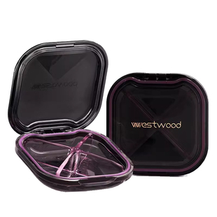 Westwood小药盒便携式迷你药品分装盒一日三餐随身密封药片收纳盒