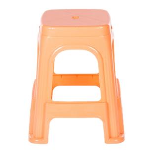 珠江牌塑料凳子加厚胶凳防滑餐桌凳成人高凳结实方凳轻便可叠放