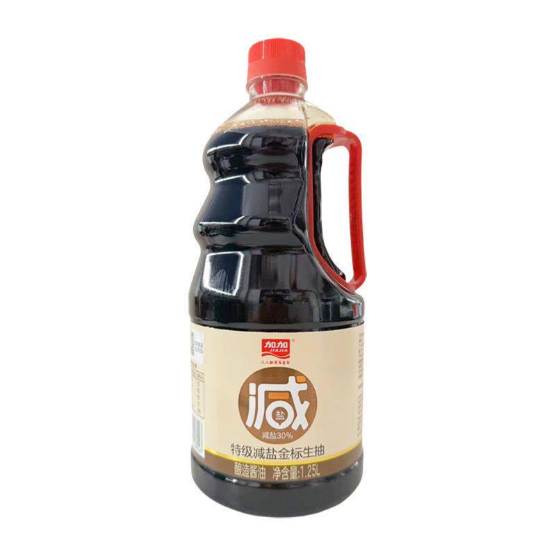 加加特级减盐金标生抽1.25L酱油