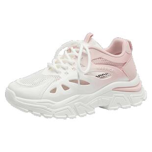 回力老爹鞋女款夏季薄款2025新款网面透气厚底小个子增高网鞋子女