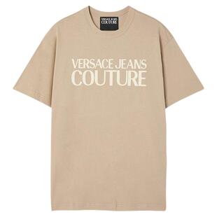 【季末优惠】VERSACE JEANS COUTURE 男士印花棉质平纹针织T恤