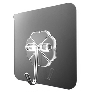 千屿挂钩强力黏胶墙壁贴墙上承重透明无痕挂钩贴钩免打孔粘钩钩子