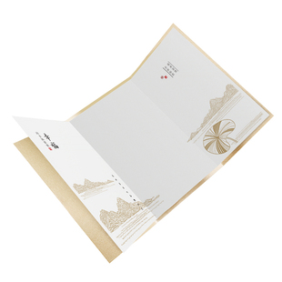 qj041迷你小卡片折卡贺卡超大请柬明信片文艺贺卡笔记本中国贺卡