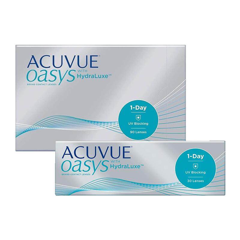 强生安视优欧舒适ACUVUE OASYS硅水凝胶隐形眼镜日抛近视透明90片