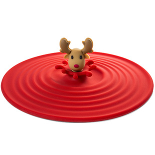 Bone食品硅胶杯盖通用马克杯陶瓷玻璃水杯杯盖密封防尘可爱茶杯盖