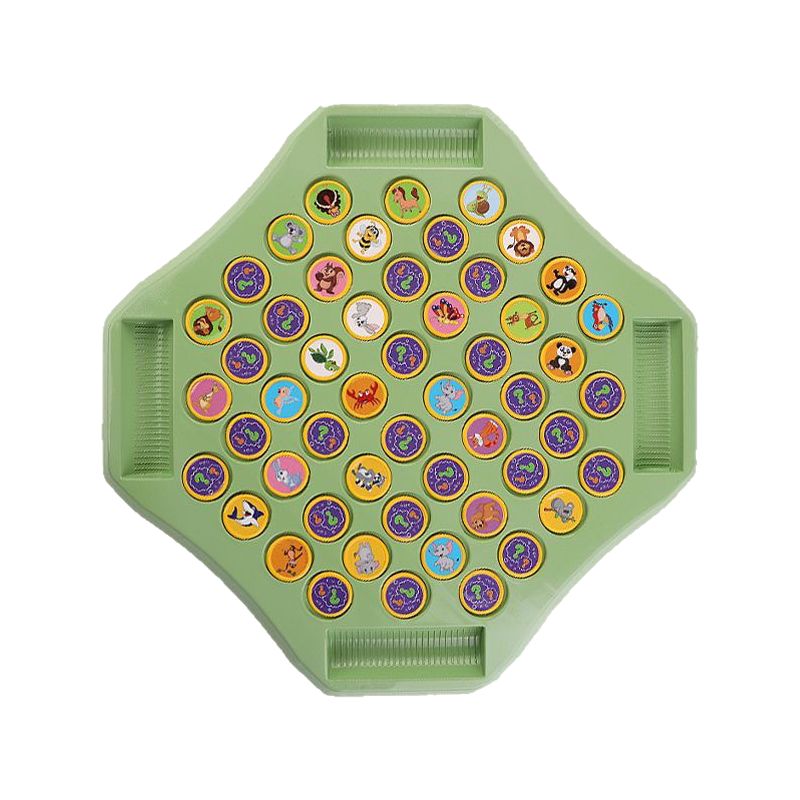 兒童四人對(duì)戰(zhàn)棋翻轉(zhuǎn)消消樂益智力玩具觀察力專注力訓(xùn)練動(dòng)物翻翻棋