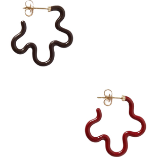 【38礼物】Bea Bongiasca 女9K金珐琅银质异色耳环