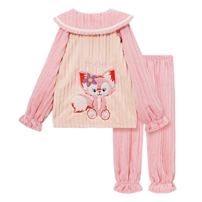 冬季亲子睡衣玲娜贝儿母女珊瑚绒