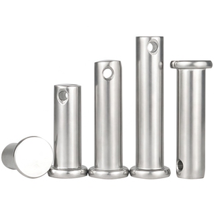 M3M4M5M6M8M10-M20mm 304不锈钢销轴 平头带孔圆柱销定位 销 销钉