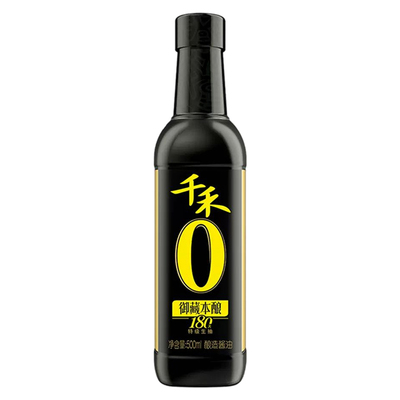 千禾特级生抽酱油0添加剂御藏本酿180天500ml正品炒菜调料调味品