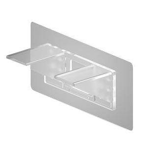 免打孔隔板托固定器层板托衣柜分层直角柜子支撑搁板透明三角支架