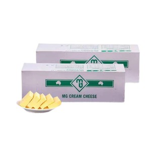 澳大利亚MG奶油奶酪芝士250g分装忌廉芝士奶盖慕斯蛋糕烘焙原材料