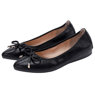 小码鞋子女313233蛋卷鞋2023年春夏季新款尖头浅口平底单鞋懒人鞋