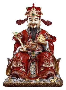 铜雕财神爷摆件家用供奉店铺招财