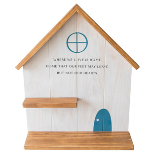 阿楹 创意盲盒墙上置物架小型遮丑 卧室床头儿童房装饰免打孔墙壁