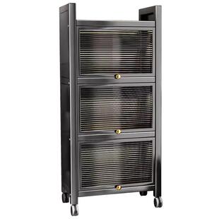 卫生间落地防水储物柜浴室侧边置物架旁阳台洗衣机侧面带门收纳柜