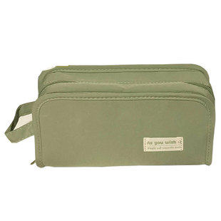 透明笔袋可放吧唧隐藏痛层痛包文具盒绿色大容量小卡小食量二次元ins高颜值设计感小众2026新款痛笔袋送吧唧