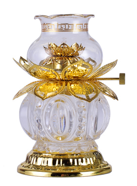 防风玻璃观音液体佛堂酥油灯包邮