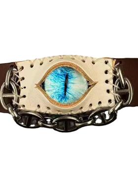 纯手工小众亚文化情侣废土风手环choker潮流个性恶魔之眼手链饰品